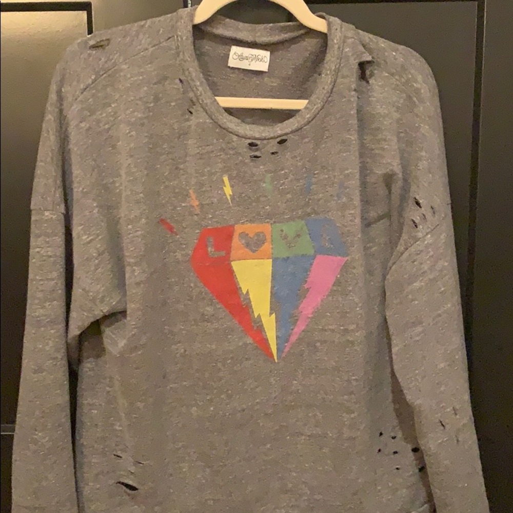 Lauren Moshi Love Sweatshirt Small